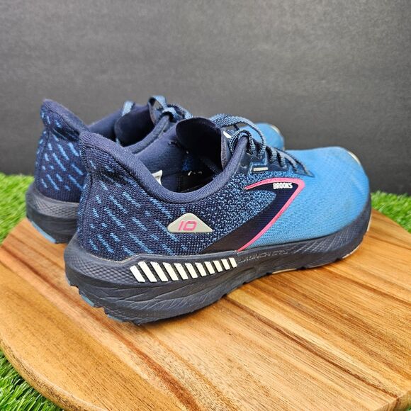 Brooks Launch GTS 10 Womens Shoes Size 8.5 Blue Black Athletic Running Sneakers - Picture 2 of 16